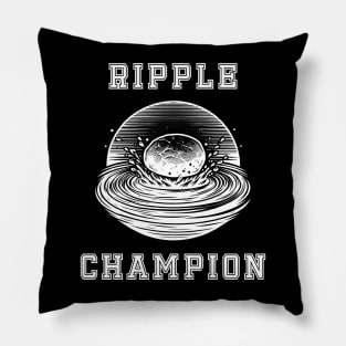 Ripple Champion Stone Skipping Skimming Pillow