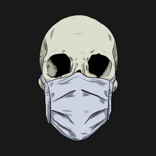 Skull Wearing Mask T-Shirt