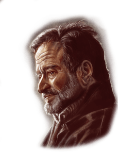 Robin Williams portrait Magnet