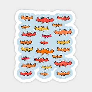 Cute and Colorful Crab Pattern Magnet