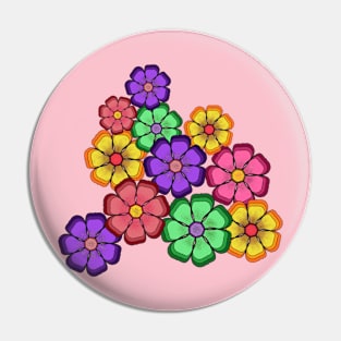 Flower explosion Pin