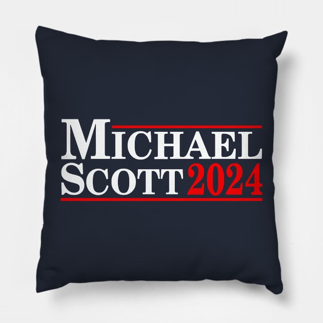 Michael Scott for President 2024 Pillow by GloriousWax