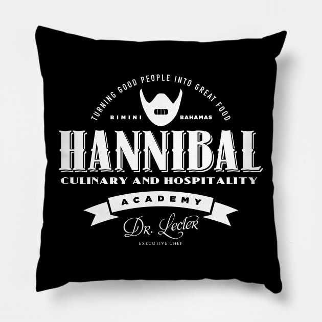 Hannibal Culinary School Pillow by MindsparkCreative