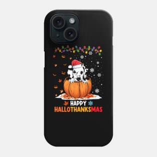 Dalmatian On Pumpkin Happy Hallothanksmas Phone Case