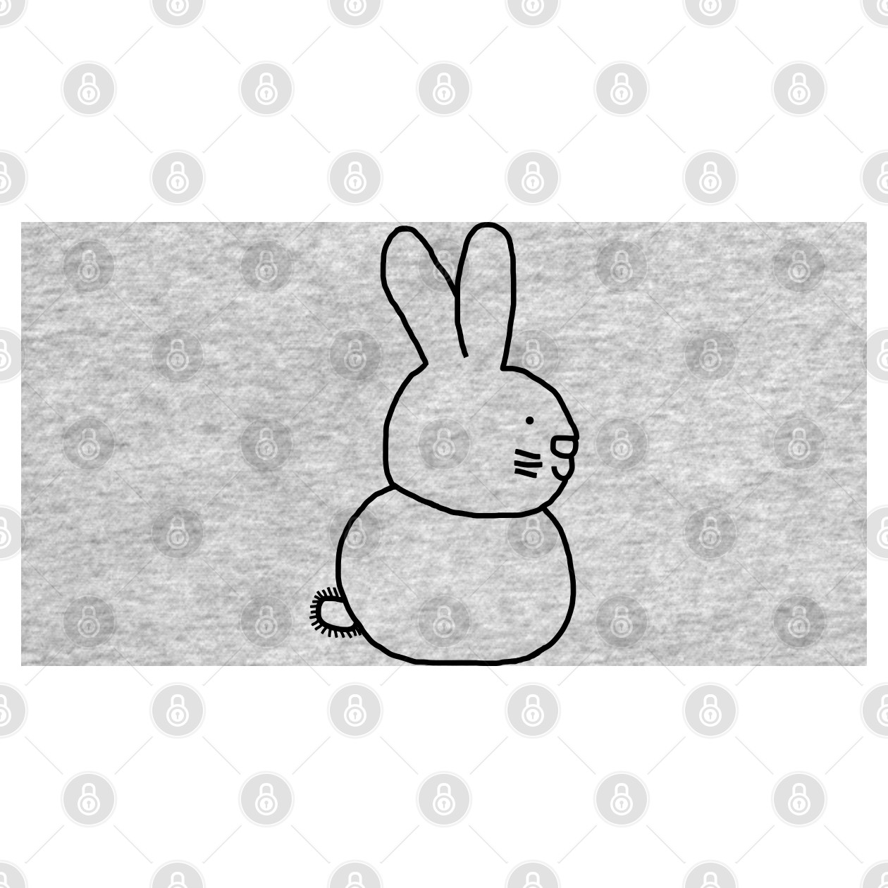 Minimal Bunny Rabbit Line Drawing - Bunny - T-Shirt | TeePublic