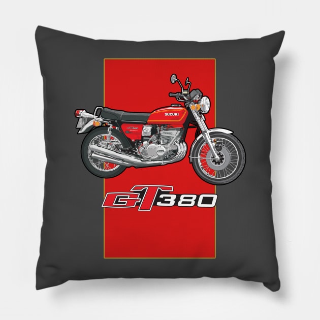 Suzuki GT380 Pillow by Limey_57