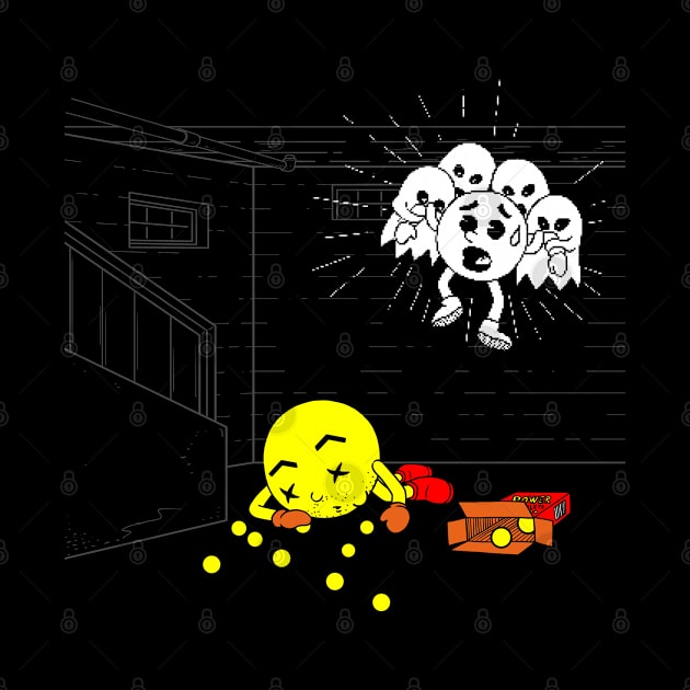 Spooky 80's Retro Video Game Ghosts Halloween Death by BoggsNicolas