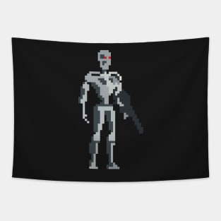 Pixel-art Robot Tapestry