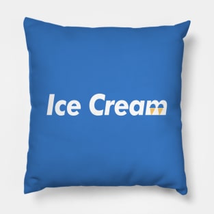 Ice Cream (Blue) Pillow