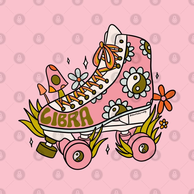 Libra Roller Skate by Doodle by Meg