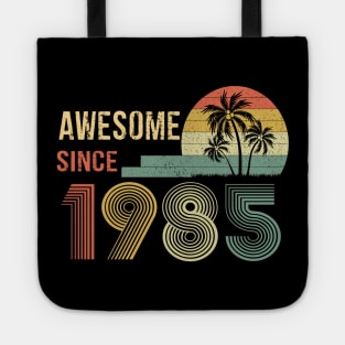 37 Years Old Awesome Since 1985 Gifts 37th Birthday Gift Tote