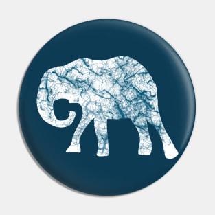 Marble Elephant Pin