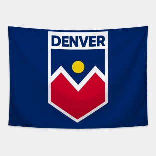 Denver City Flag Emblem Tapestry