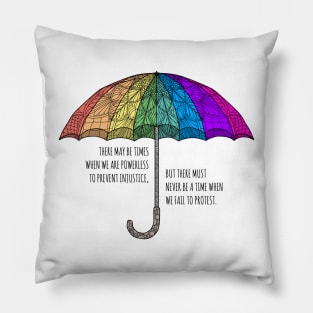 Rainbow Umbrella Pillow