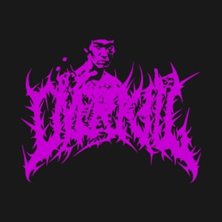 Bruce Lee Over Kill_Death Metal Style (Purple Color Artwork) T-Shirt T-Shirt