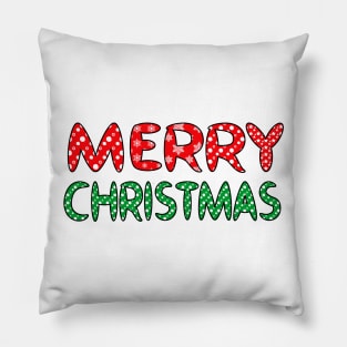 Merry Christmas Doodle Quote Design Pillow