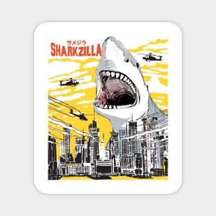 Sharkzilla Funny Shark Gift Shark Lovers Magnet