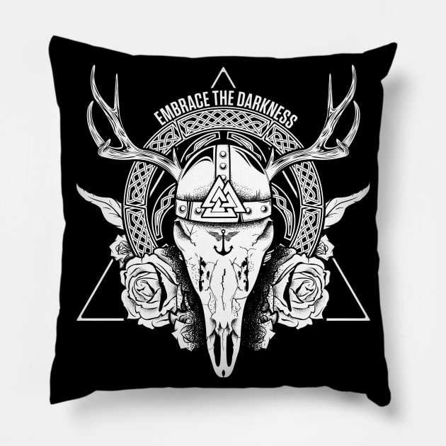 Odins Deer Pillow by Dead Until Dark Clothing