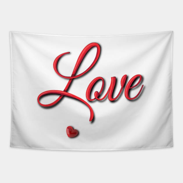 Love2 Tapestry by ArtKsenia