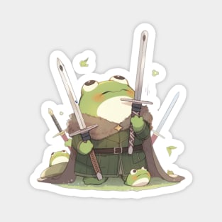 Warrior Frog Magnet