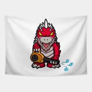 Red Zilla Tapestry