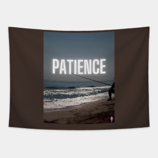 Patience Fishing Motivational Art Design Tapestry