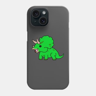 Green Triceratops Phone Case