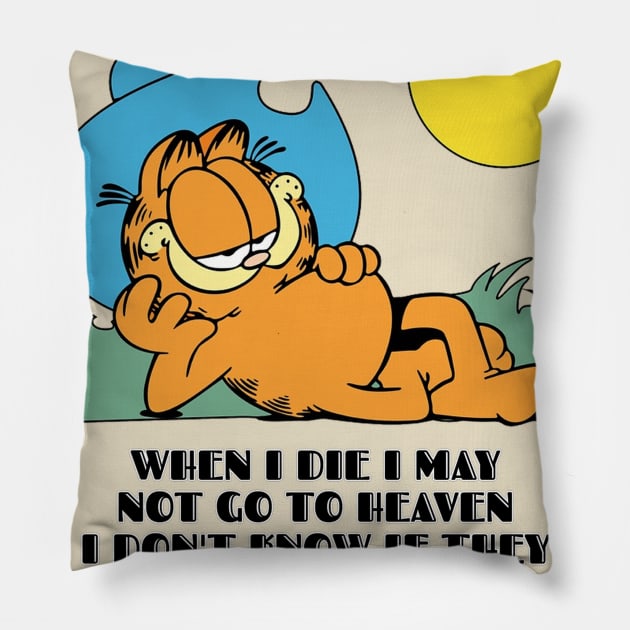 Kitty Cowboy Pillow by CowmanBeepBoop