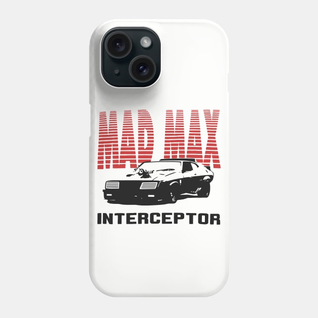 Black Car Ford Falcon V8 The Pursuit Special Interceptor from the movie Mad Max Phone Case by DaveLeonardo