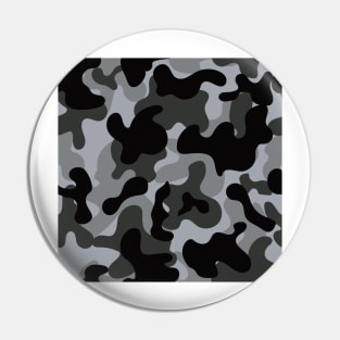 BLACK AND GRAY CAMOUFLAGE Pin