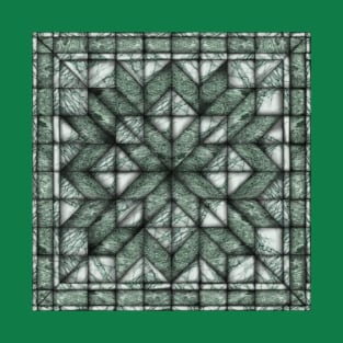 Green Marble Quilt T-Shirt