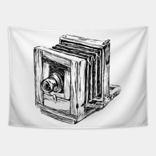 Antique Camera Print Tapestry