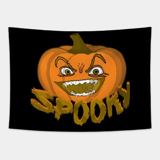 crazy pumpkin: spooky Tapestry