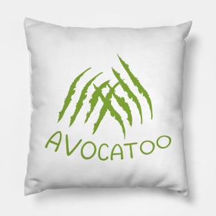 funny meow avocato cat Pillow