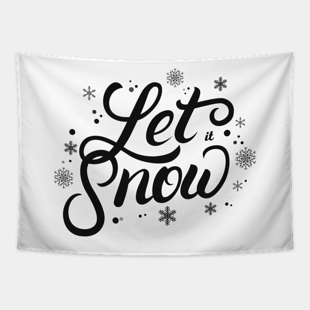 Let it snow Tapestry by Gluten Free Traveller