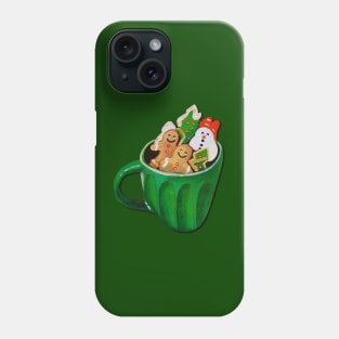 Gingerbread mug Phone Case