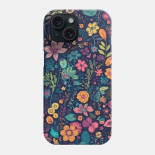 Cute Colorful Blooming Floral Patterns Phone Case