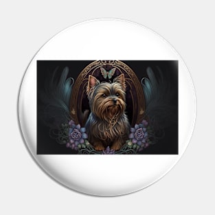 Yorkshire Terrier - Art Nouveau Style Pin