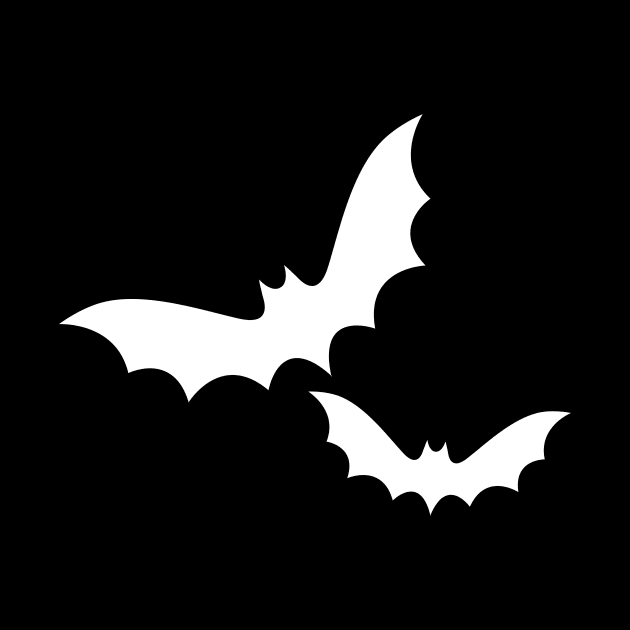 Flying Bats Minimal Design by minimal_dm by Minimal DM