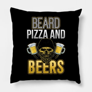 Beard Pizza Beer Pillow