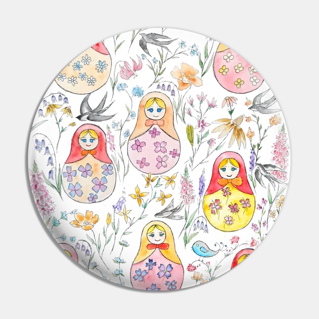 Russian dolls pattern Pin by colorandcolor