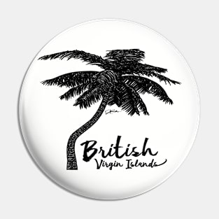 British Virgin Islands Palm Tree Pin