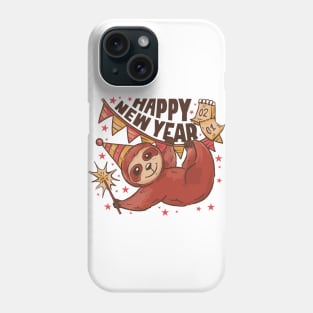 Sloth Happy NewYear Phone Case