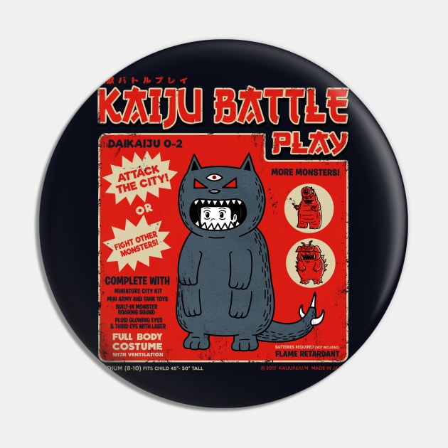 Kaiju Battle Player 2 - Catzilla Pin by pigboom