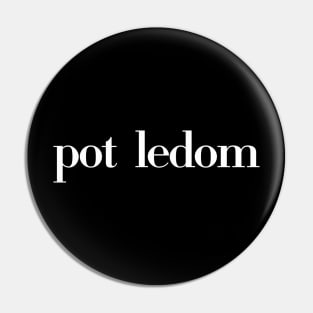 Pot Ledom (White) Pin