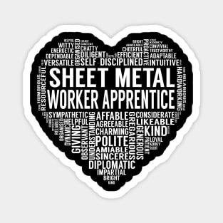 Sheet Metal Worker Apprentice Heart Magnet