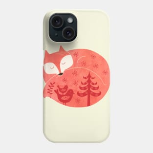 sleeping fox Phone Case