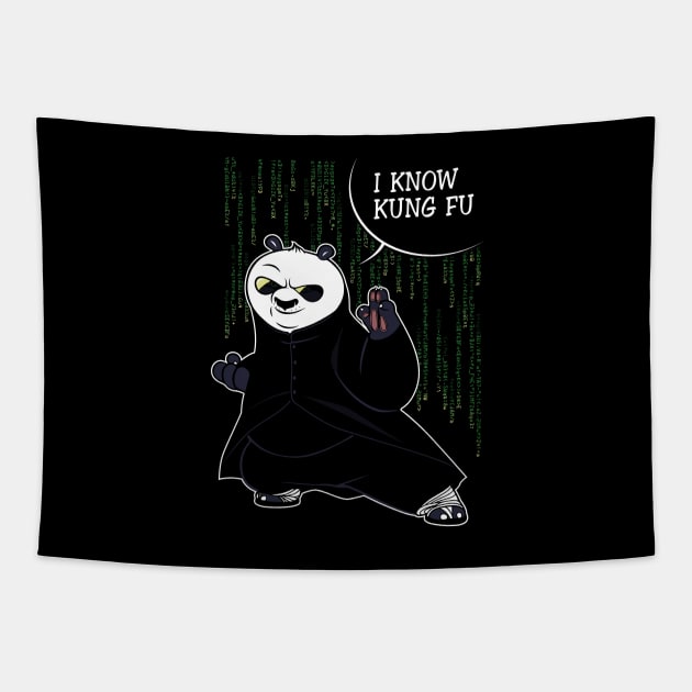 I Know Kung Fu Tapestry by inaco