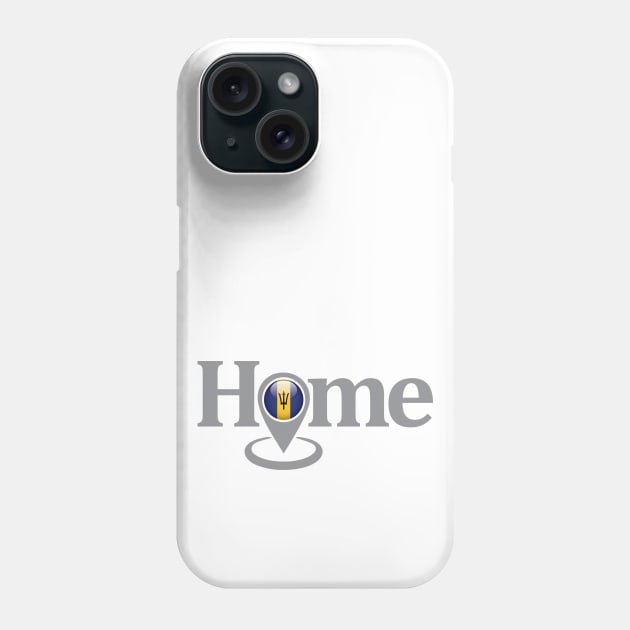 Barbados My Home with Google Maps Locate Icon Phone Case by IslandConcepts