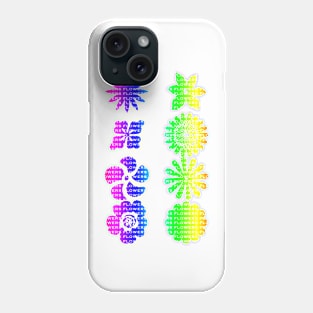 Rainbow flowers Phone Case